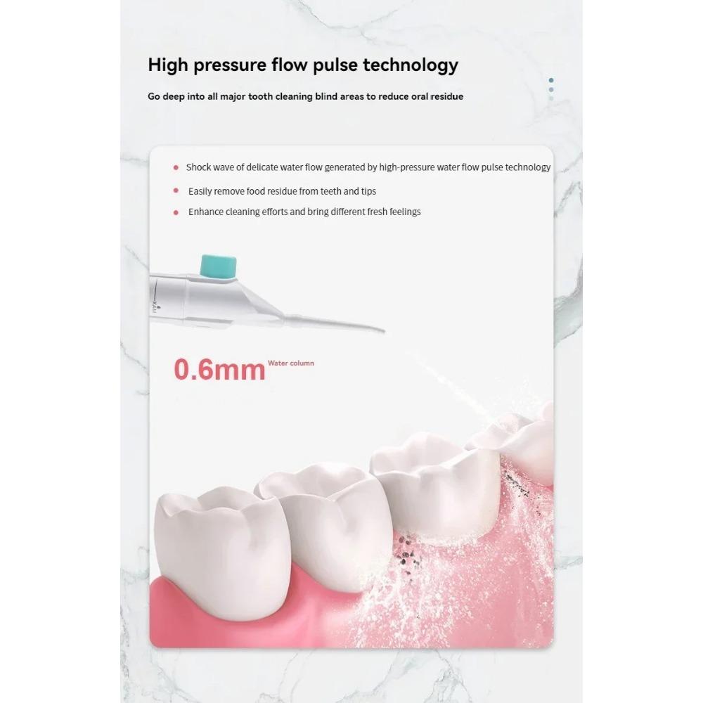 HOMZY Household High Pressure Oral Irrigator Portable Teeth Clean Water Dental Floss Manual High Pressure Water Toothpick