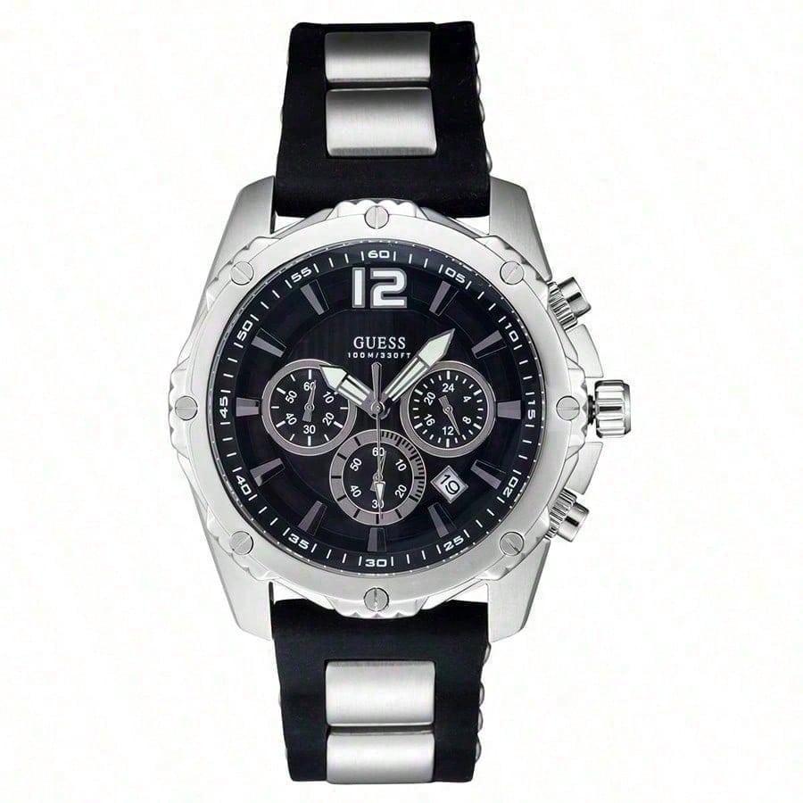 

Men s Quartz Watch, Quartz Movement, Stainless Steel Case, Silicone Strap. The Pointer Watch Suitable For Daily And Sports Occasions