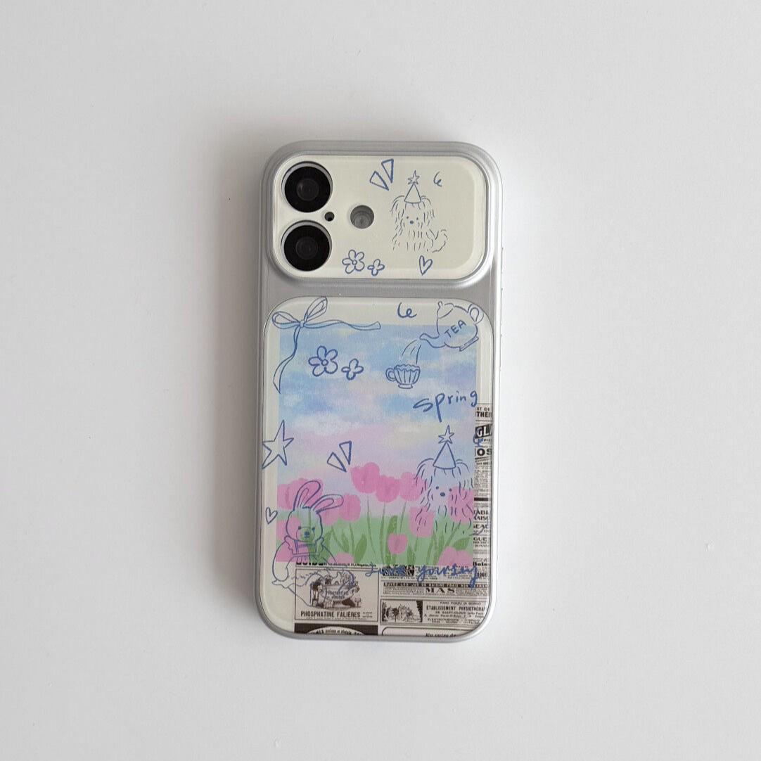 

Spring Tulip iPhone 15/16/17 Pro Max Girly Phone Case iPhone 13 Pro