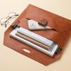 Customized Waterproof A4 Leather Document Bag Business Information Storage School Office Supplies PU File Folders With Pockets