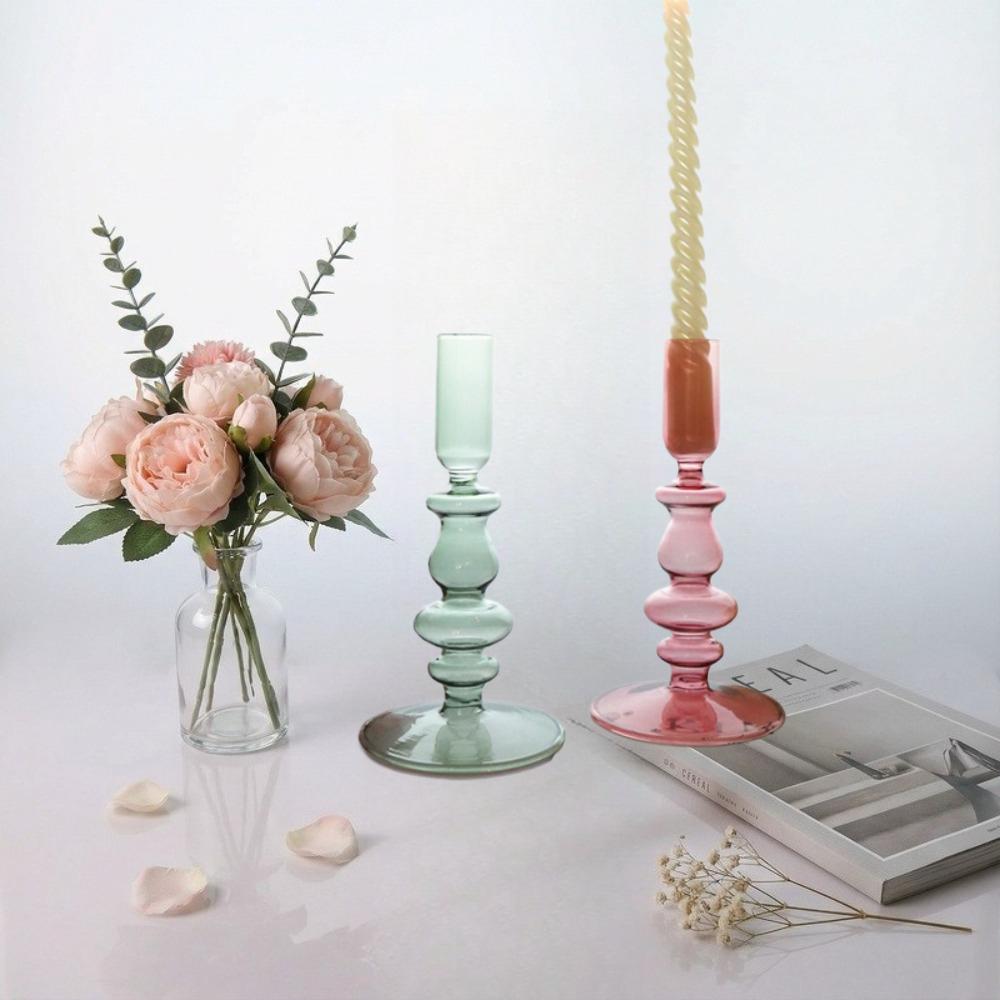 European-style Stained Glass Candlestick Decorations for Home Decoration Wedding Decoration Centerpieces Candlestick Gift