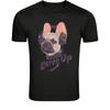 Listen Up DJ French Bulldog T-Shirt - Funny Music Dog Headphones
