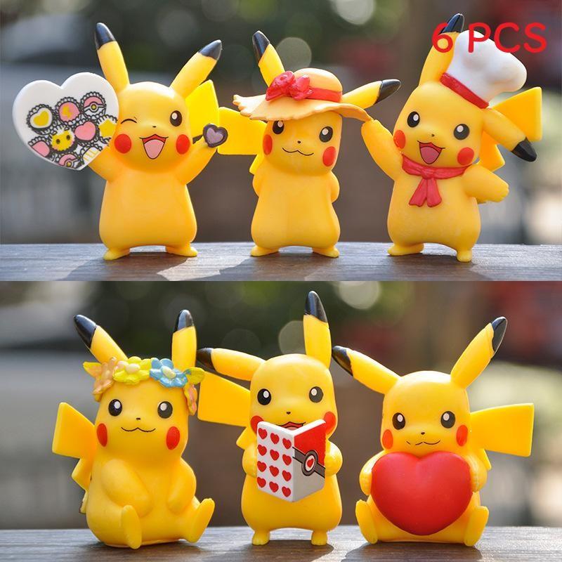 

Pvc Pokmon Pikachu Action Figure Model Desktop Decor For Collectors Fans Gift