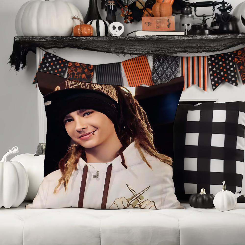 German Guitarist Tom Kaulitz Pillow Case Office Cushions Suitable For Sofa Car Bedroom Decorative Cushion Cover