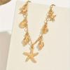 Bohemian Starfish Shell Pendant Necklace: Summer Beach Ocean Style for Women