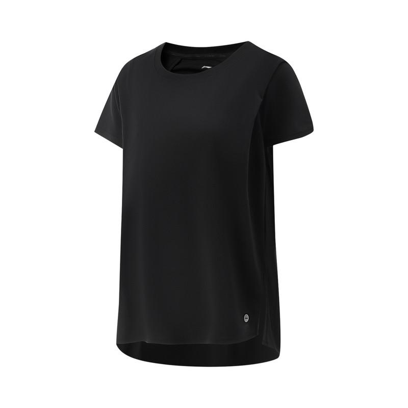 Li-Ning Quick-Drying Breathable Running Short Sleeve T-Shirt Women tops Black ATSV304-1 S