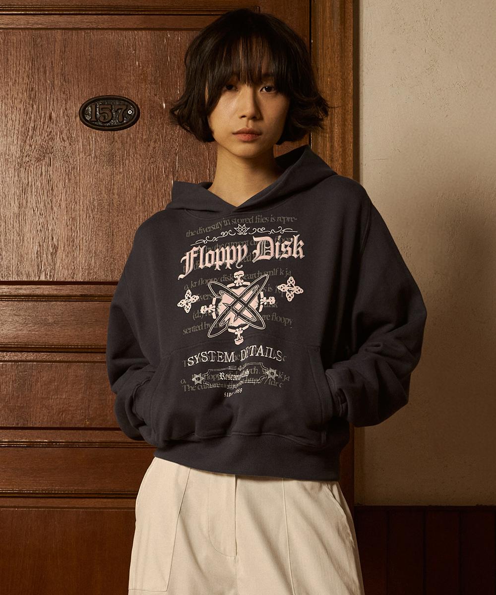 Fdr Pattern Arrangemet Hoodie Slate Gray M