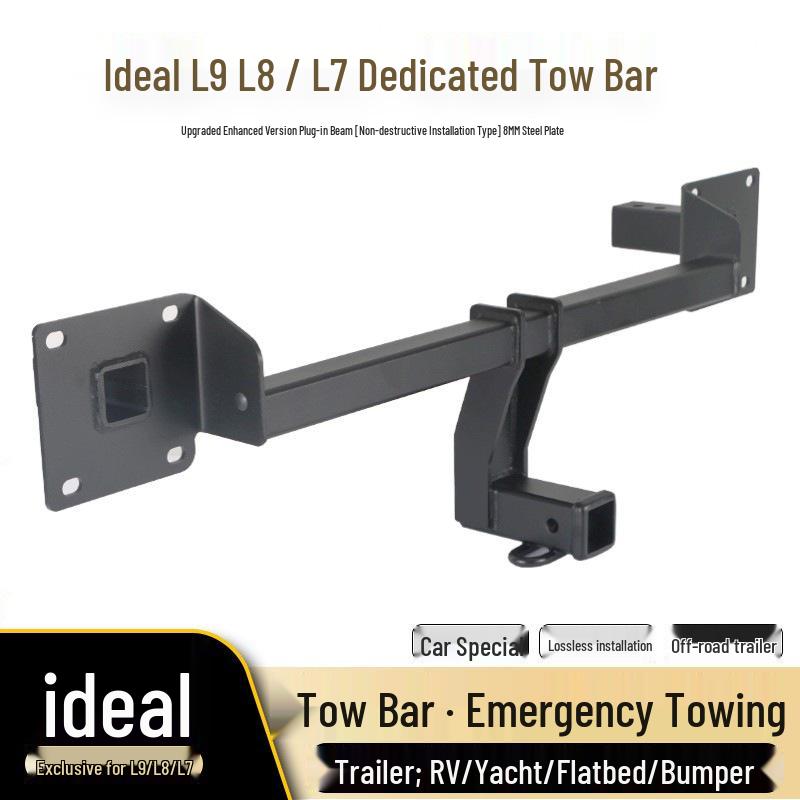 Ideal MEGA Tow Hitch - Square Hole Tow Bar Rear Bumper Towing Hook