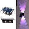Lampă LED de perete pentru exterior, impermeabilă: Lumină solară cu funcție sus-jos pentru grădină și pereți exteriori