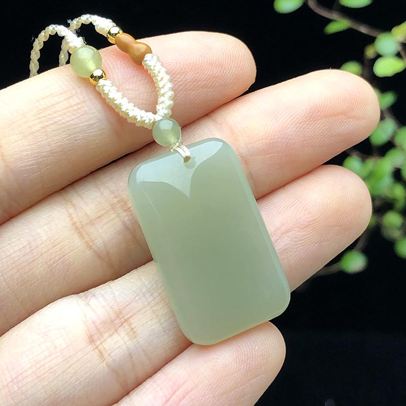 Hetian Jade Pi Xiu Pendant Charm - Qingbai Stone Necklace for Couples