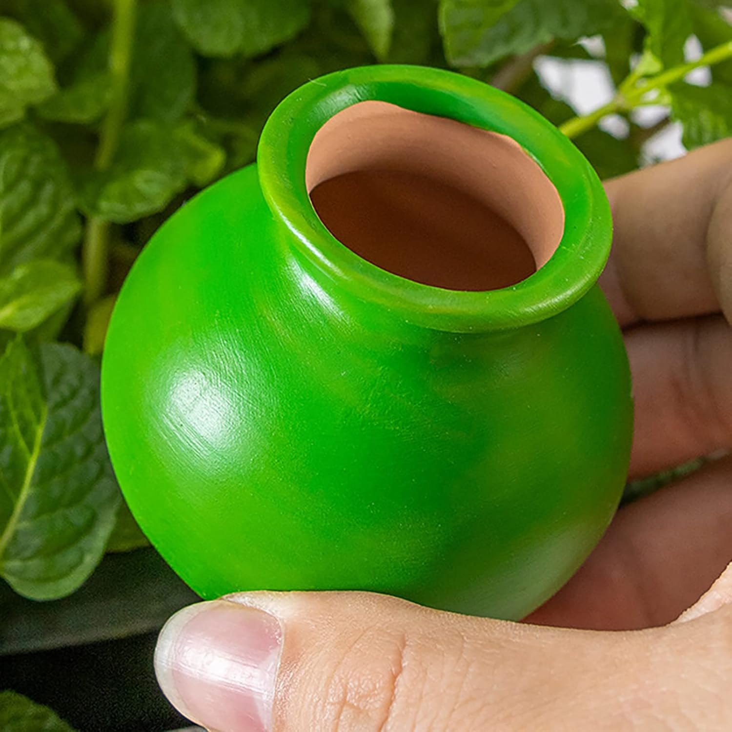 4 Pack Terracotta Self Watering Spikes Plant Watering Globes, 430ml Decorative Self Watering Stakes, Automatic Plant Waterer Drippers for Indoor