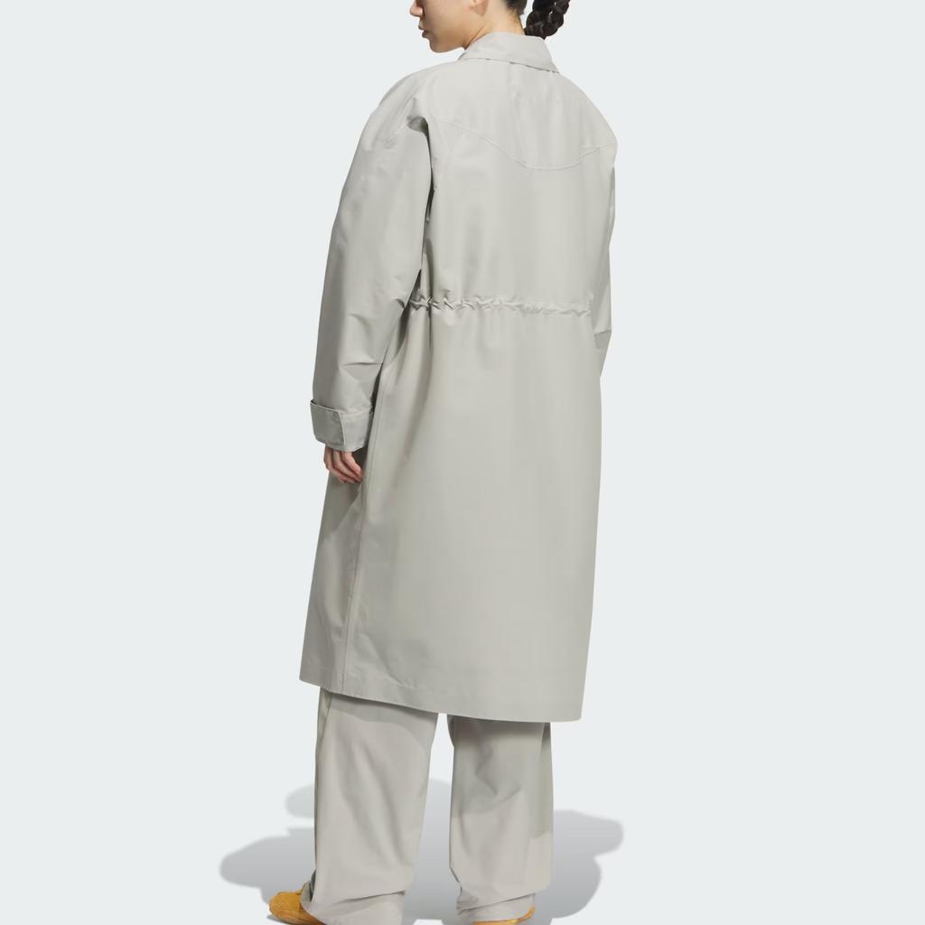 Adidas FOS Future Style Logo Solid Color Outdoor Loose Long Hooded Jacket Women Jackets KC2705