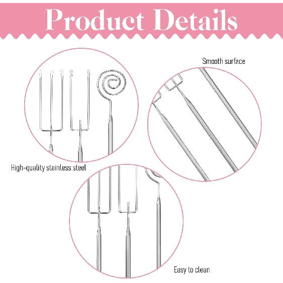 3 Piece Chocolate Dipping Tool, Stainless Steel Candy Dipping Tools, Chocolate Dipping Tools Set Dipping Fork, Fondue Fork, Spiral Fork, Candy Dipper