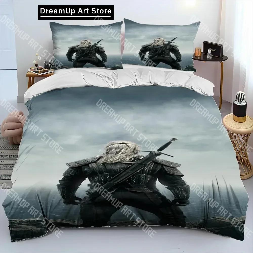 3D Print The W-Witchers Bedding Set Boys Girls Twin Queen Size Duvet Cover Pillowcase Bed Kids Adult Home Textileextile