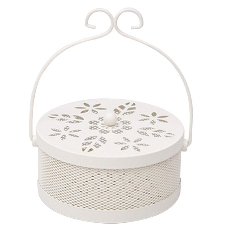Hangings Mozzie Spirals Holder Mozzie Coiled Box with Handle and Lid For Travel