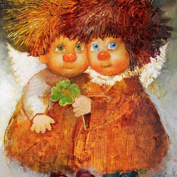 

DIY 5D Полный дрель Алмазная картина Ангел Искусство Вышивка Крестом Мозаика Домашний Декор Подарок Full Round 20x20CM