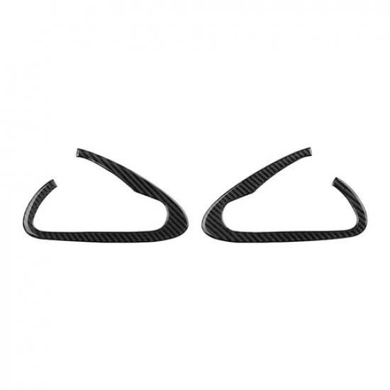 2Pcs Carbon Fiber Interior Door Handle Panel Cover Trim For Mazda RX-8 2004-2008