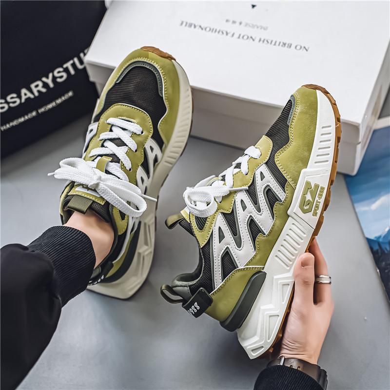 Autumn and winter new sports shoes platform dad shoes student youth running shoes platform height 39