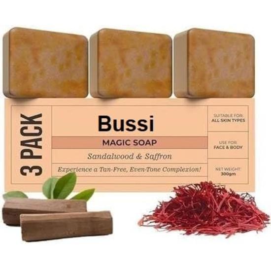 

Мыло Ghar Magic с сандалом и шафраном для ванны (Пакет из 3) | Осветляющее кожу мыло Ghar для мужчин и женщин по 100 грамм каждое(Шафран и Сандал)