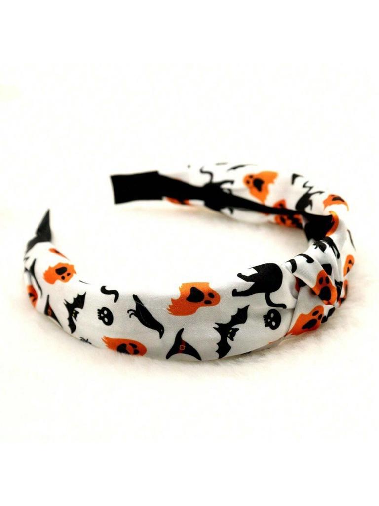 1PC Halloween Headbands Set, Pumpkin/Ghost/Cat Patterns, Festive Hair Accessories For Costume Parties