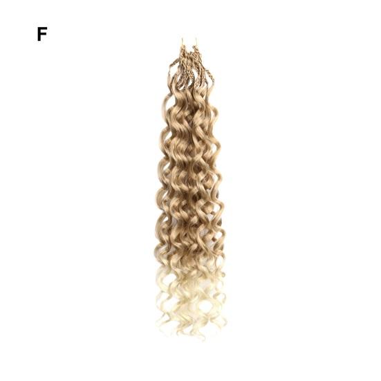 Damskie dredy kręcone peruki boho szydełkowe warkocze włosy głębokie fale syntetyczne włosy naturalnie wyglądające damskie długie kucyki przedłużanie włosów