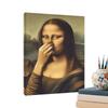 Mona Lisa Badezimmer Kunst Humor Skurril Wohnkultur Badezimmer Wandmalerei Dekoration für Zuhause Zimmer Wohnung Urlaub Party
