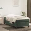 3144648 vidaXL Divan Bed and Mattress Dark Green 80x200 Cm Velvet