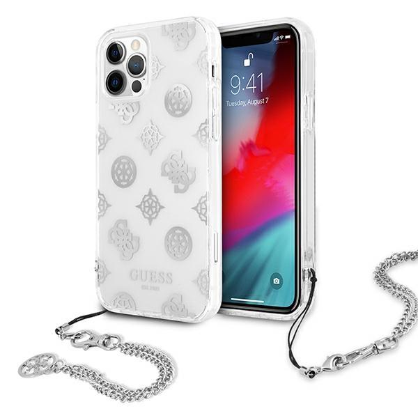 Guess Guhcp12Lkspesi Iphone 12 Pro Max6,7 Srebrny/Silver Hardcase Peony Chain Collection