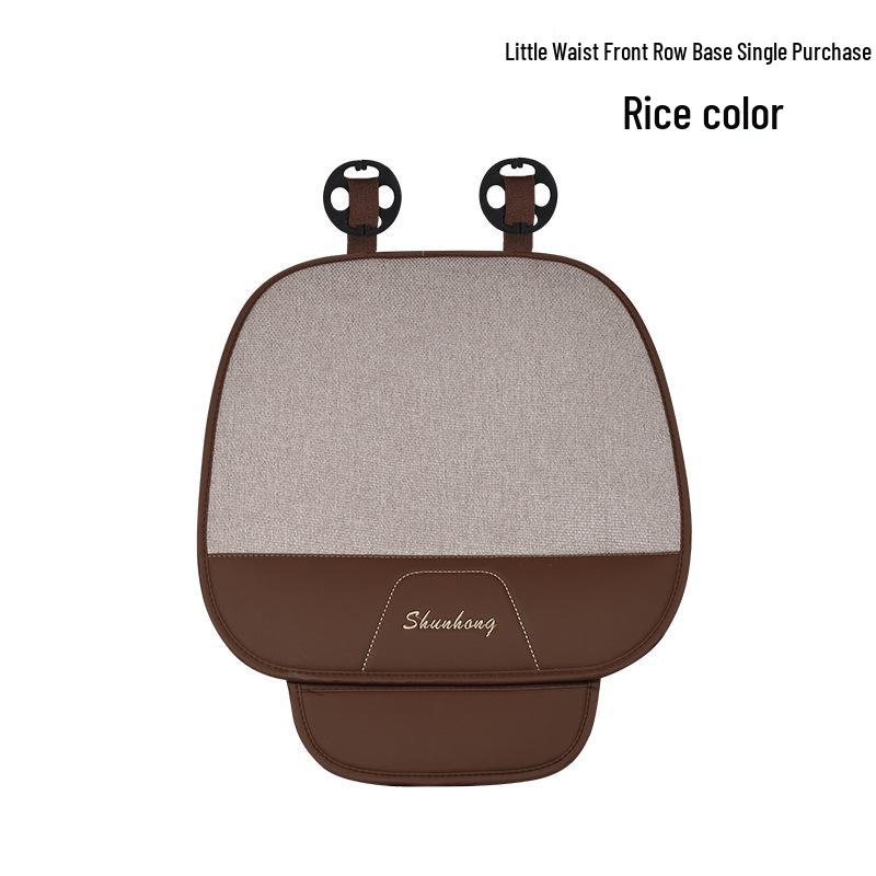 

Универсальный комплект подушек на сиденье для автомобиля и офисного кресла на все четыре сезона – Удобный хлопок и лен, двойного назначения, без спинки, 3 штуки