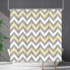 Shower Curtain Waterproof And Mildew-Proof Line Lattice Bathroom Striped Bathroom Curtain Shower Curtain Partition Curtain Free Of Punching