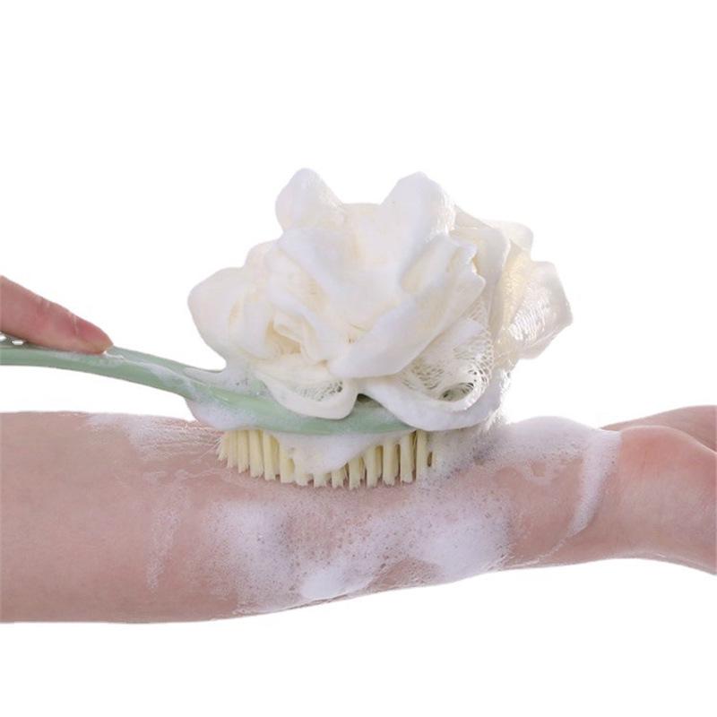 Double-Sided Long-Handled Bath Brush: Soft Bristles for Effortless Back Scrubbing and Dead Skin Removal