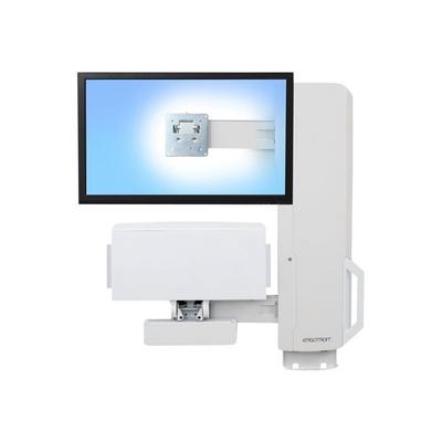 Wall Mount for LCD Monitor - ERGOTRON - StyleView Sit-Stand - White - Size 24" - Keyboard/Mouse Support