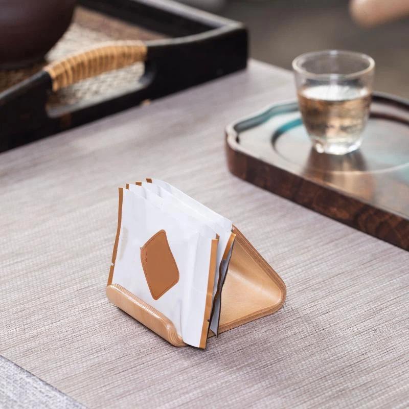 Portable Mini Wooden Mobile Phone Tablet Holder Anti-Slip Multifunction Stand for Easy Carry Travel