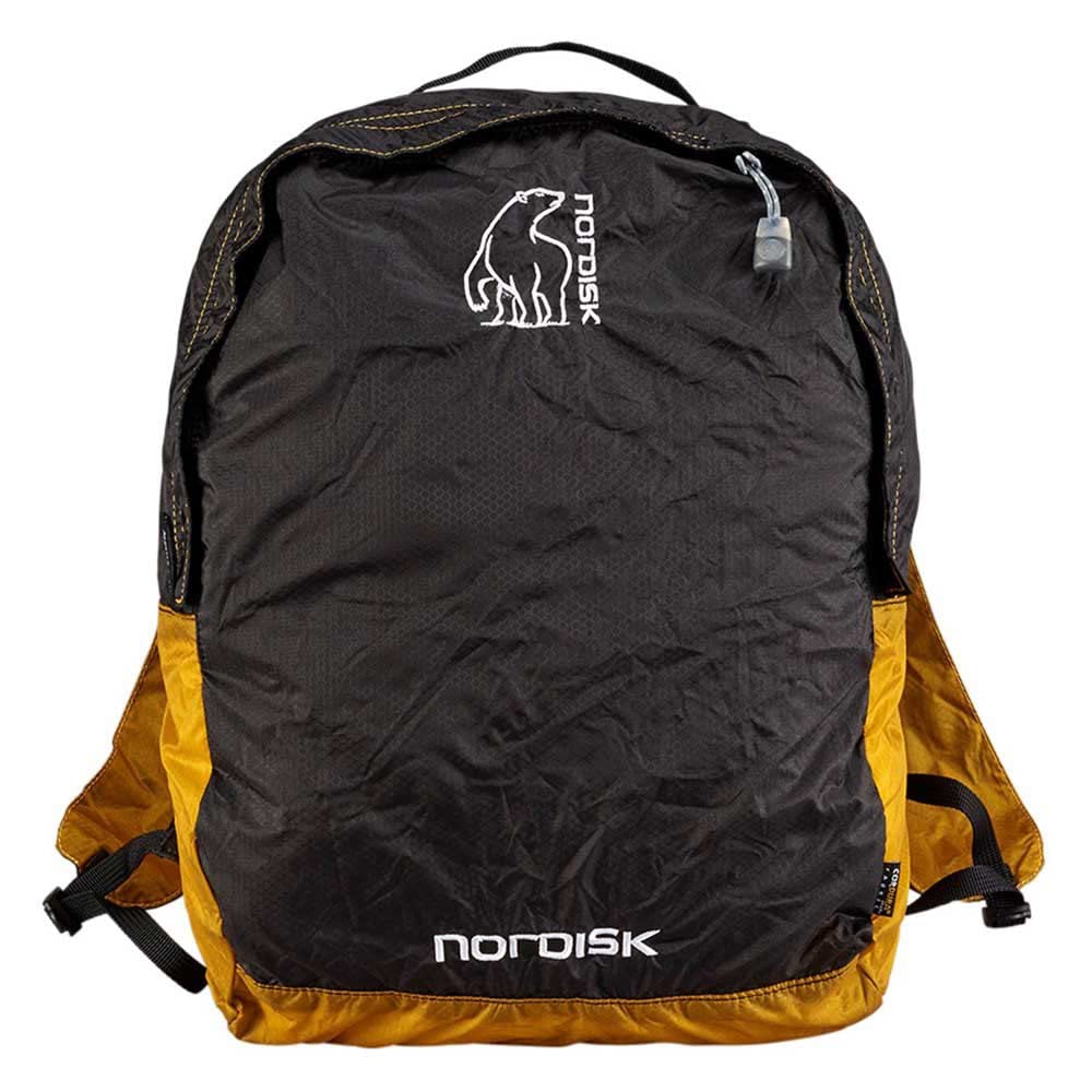 NORDISK Pocketable 133019 Bag, Nibe, 12L, Black/Mustard Yellow,