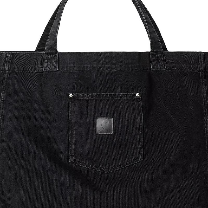 New Carhartt WIP Cotton Tote Bag Shopping Bag Handbag Unisex Black I034324-89-06