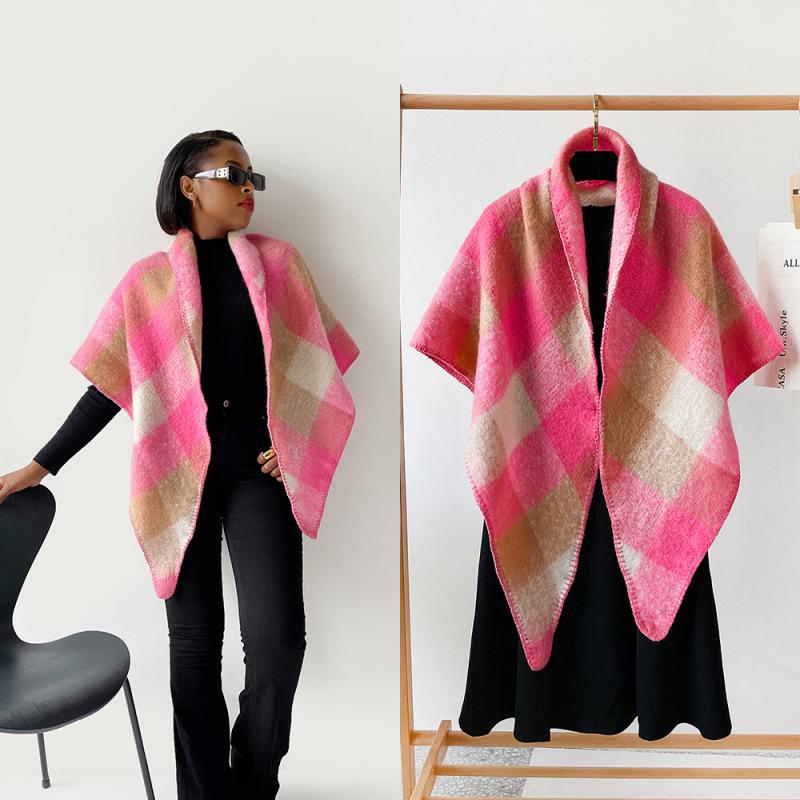 Four Seasons Available New Women'S Versatile Haircoat Imitation Cashmere Scarf Warm Medium Scarf Shawl