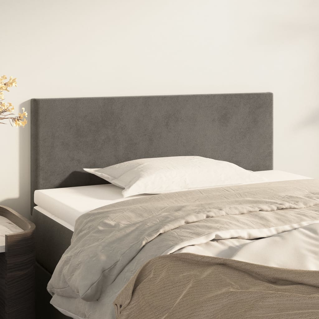 Vidaxl Bed Headboard, Dark Grey, 90X5X78/88 Cm, Velvet