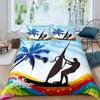 Luxury Sunset Surfing Duvet Cover for Teens Boys Girls Adults Summer Beach Theme Bedding Queen King Size Gift