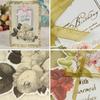 Moin Moin Message Cards Large Value Pack of 18 3D Antique Classic Elegant Floral Collage with Beaded Pink Foil Thank Thank Fancy Retro Design +