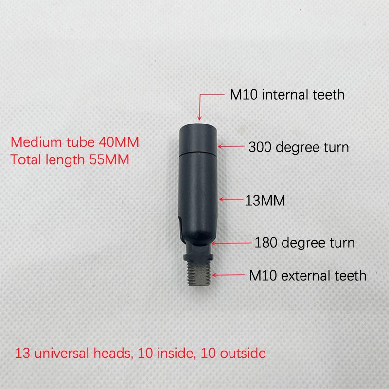 

M10 Светодиодная лампа Части Черная Универсальная Головка Металлическая Качалка Рулевая Труба С Кронштейном M8 M10 Зуб Для Светодиодного Прожектора Сделай Сам M8 Гибкая Трубка