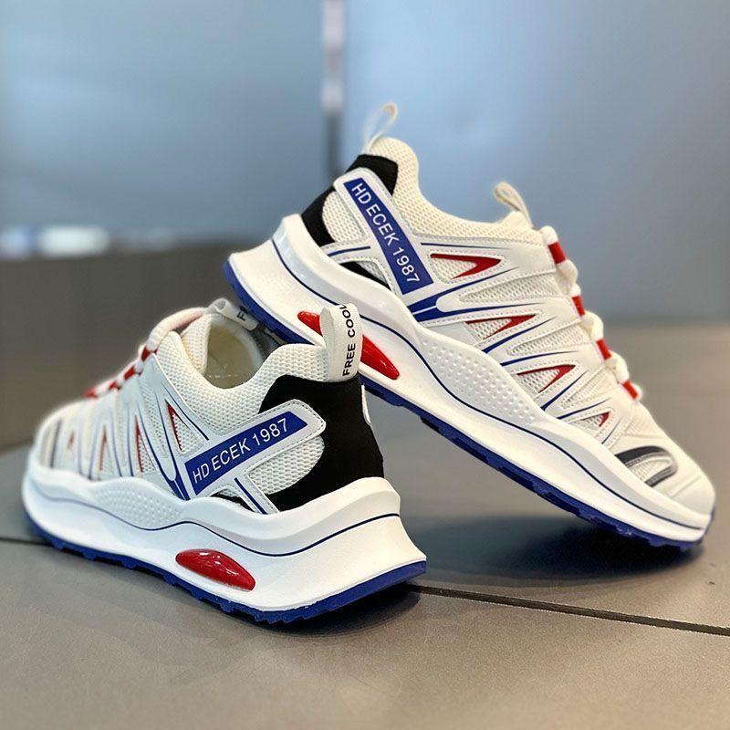 2025 men's shoes spring and autumn low-top soft-soled platform sports shoes Korean version versatile casual dad shoes live stream
