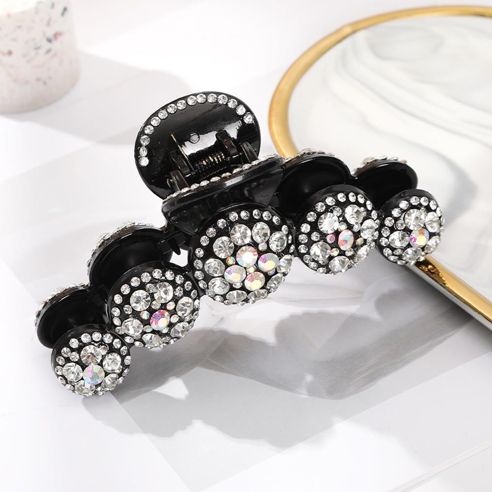 12cm Large Size Hair Claw Rhinestone Lucury Ponytail Hairpin Crabs Claw For Women Temperament Styling Tools Clip Accessories