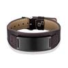 2026 Black Steel Bent Leather Bracelet Adjustable Watch with Leather Bracelet Men's European and American Bracelet