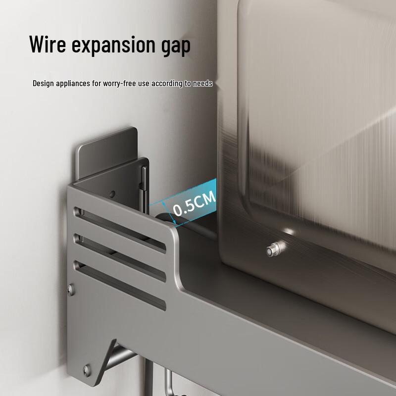 Danle Wall-Mounted Microwave Oven Storage Shelf