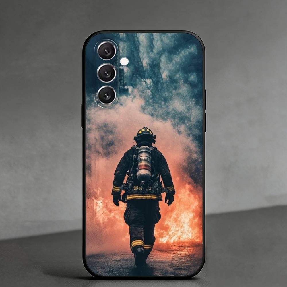 F-firefighters Phone Case For Samsung Galaxy A91,80,73,72 ,71,53,52,32 ,31,22,21s,20,Soft Black Case