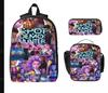 Student Schoolbag Three-Piece Girl Large-Capacity Middle School Student Backpack