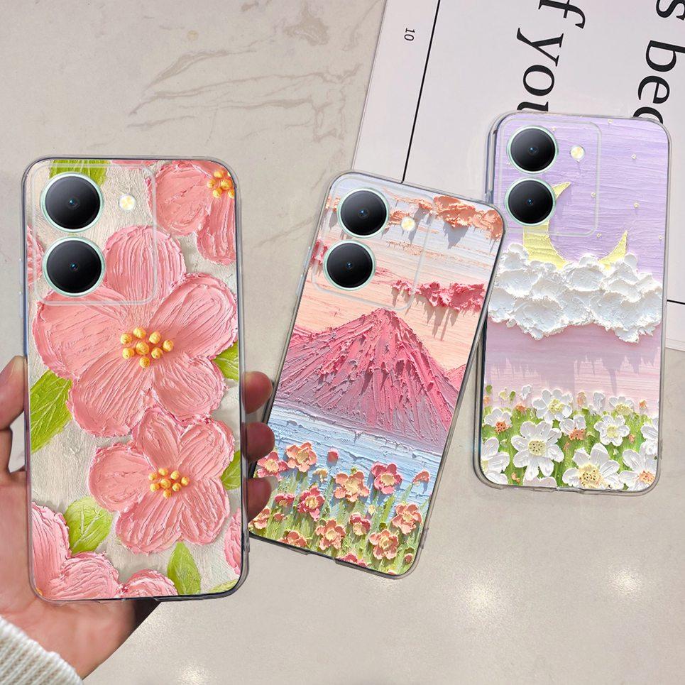 Silicone Soft Back Cover For Vivo Y27s Case For Vivo Y27s V2322 Phone Coques CoverVivo Y78 Y78M Coque Funda Women Fashion New