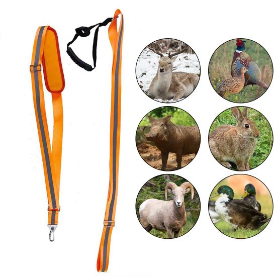 Hirsch Zuggurt Einfach zu Bedienen Schwerlast Reflektierend Verstellbar Hirschgeschirr Leine