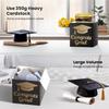 DIY Graduation Voting Box Black Golden Congrats Grad Card Box  Graduation Season