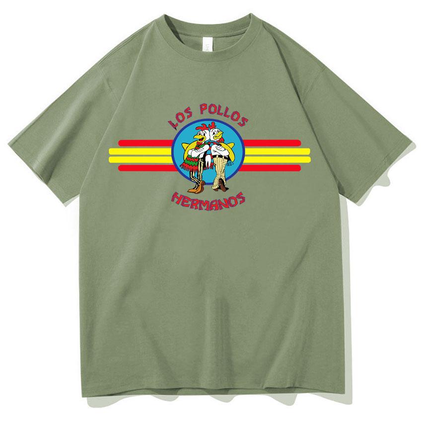TV Series Tshirts Funny Los Pollos HerUnisexos Chicken Brothers Oversized Tee Shirt Unisex Cozy Tshirt Streetwear Summer Casual Tees
